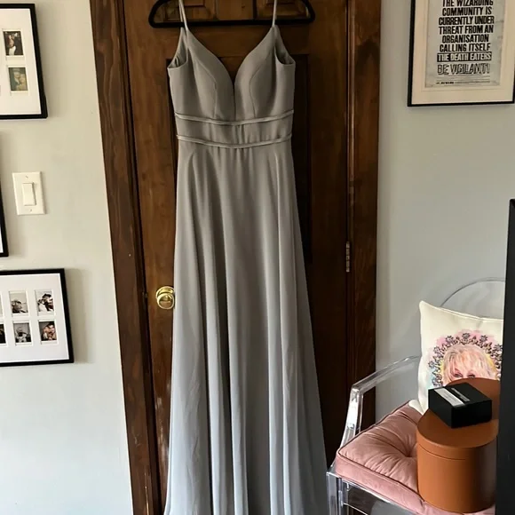 Sorella Vita Dresses | Sorella Vita Bridesmaid Dress: Style 9306 In Steel | Color: Blue/Gray | Size: 10 | Laurenbalch's Closet